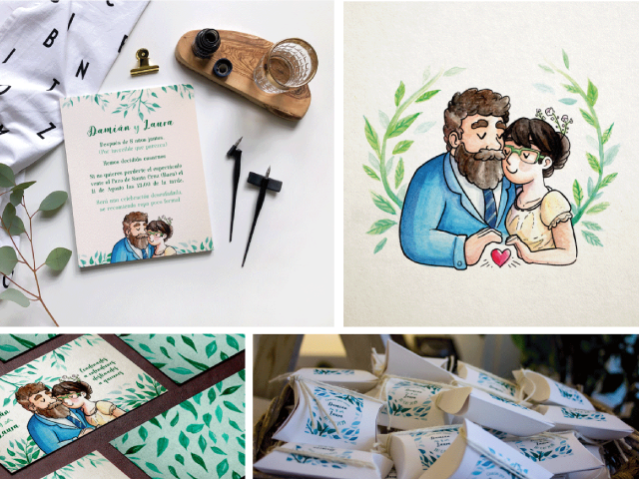 ILUSTRACIÓN PARA BODAS Y EVENTOS
