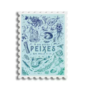 Pegatina Quen queira peixes