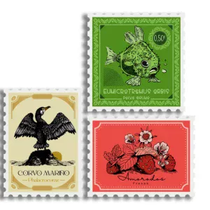 Pegatinas sellos fauna y flora