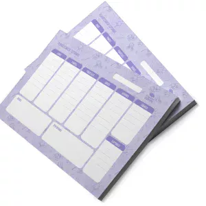 Planificador semanal silvestre (A4)