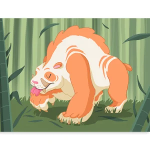 Lámina A5 Oso de Bengala